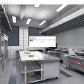 Stainless Steel Kitchenware For Commercial Use Including Worktables Stoves And Ovens