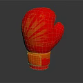 Red Boxing Glove Essential Sports Equipment for Training and Fitness