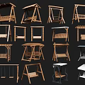 Wooden Outdoor Furniture Featuring Various Swing Styles And Designs
