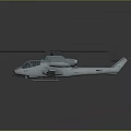 Detailed Military Helicopter Model With Rotor Cockpit And Weapon Equipment