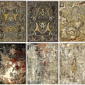 Decorative Square Rugs With Various Intricate Patterns And Colorful Designs For Home Decor