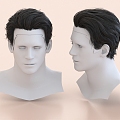 Hair Hairstyles Wig Men Hair 3d model