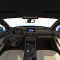 Blue Lexus Car 3D Model With Exterior Interior And Various Views 3d model