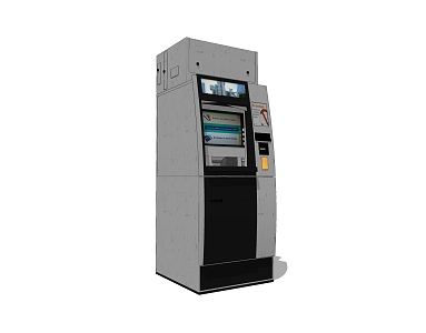 modern cash machine 3d model