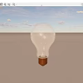 Modern Candle Lamp With Transparent Glass Shade And Golden Base Design