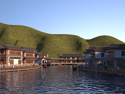 Chinese Resort 3d model