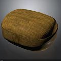 Handcrafted Bamboo Woven Oval Box With Natural Brown Texture And Closed Lid