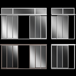 Modern windows 3d model