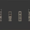 Metal Storage Shelves In Various Styles With Multiple Tiers And Industrial Design