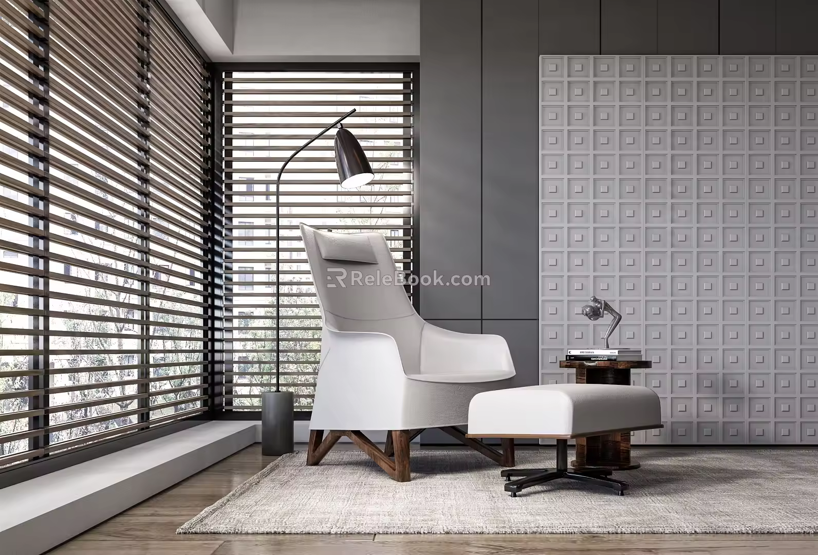 Modern single sofa 3d model