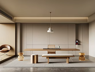 New Chinese Tea Room 3d model