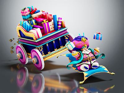 Modern Game Character Arab Santa Claus Santa Claus 3d model