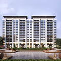 New Chinese-style Residential District Residential District Complete Set 3d model