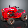 Vintage Red CASE Tractor With Black Seat Steering Wheel And Worn Tires