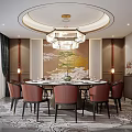 New Chinese Room Restaurant Box 3d model