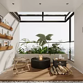 Modern Balcony 3d model