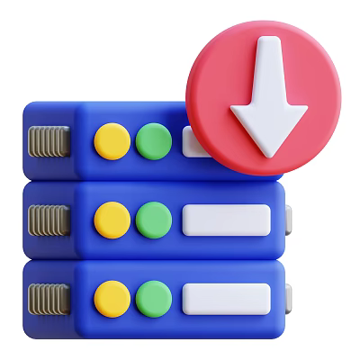 Colorful Decorative Ornament Set With Blue Stacked Blocks Yellow Green Buttons And Red Arrow Sign 3d model