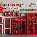 Essential Fire Safety Equipment Collection With Extinguishers Alarms Hydrants And Storage Cabinets