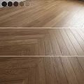 Wooden Flooring With Herringbone And Straight Lay Patterns And Natural Texture