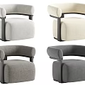 Modern Plush Accent Chair With Wooden Frame And Multiple Color Options