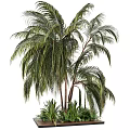 Modern Tree Pond Outdoor Plant Pile Landscape Tree Flower Garden 3d model
