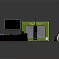 Electronic Devices Collection Including Retro Camera Handheld Gaming Device Monitor Router And Colorful Control Console