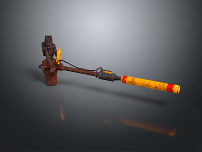 Flame Thrower Flame Gun Homemade Weapon Flamethrower Flame Gun Modern Weapon Hot Weapon Hot Weapon 3d model