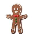 Modern Gingerbread Man Cookie Christmas Items Cartoon Gingerbread Man 3d model