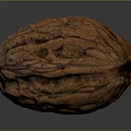 Whole Walnut With Shell Natural Texture And Cracked Open Close Up Healthy Snack