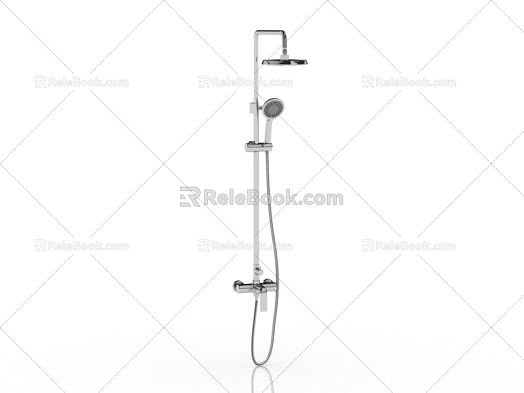 Modern Shower Shower Head 3d model