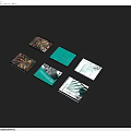 Various Designed Books Magazines With Different Covers Colors Camouflage Geometric And Minimalist Patterns