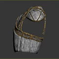 Medieval Style Metallic Armor Breastplate With Shoulder Plates Golden Accents And Classic Design Details