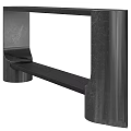 Black U Shaped And Rectangular Furniture Support Frames Design Details 3d model