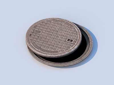 Manhole cover sewer manhole cover outdoor sketch model