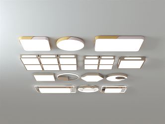 modern ceiling lamp 3d model