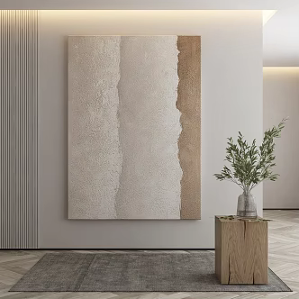 Quiet abstract painting decorative painting 3d model