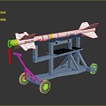 Bomb Missile Airborne Missile Shipborne Missile Cruise Missile High Altitude Bomb Guided Weapon Cruise Weapon 3d model