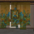 Screen partition 3d model
