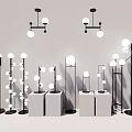 Modern lamp combination 3d model
