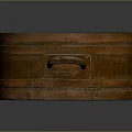 Rustic Wooden Bucket For Food Storage With Vintage Design And Handles