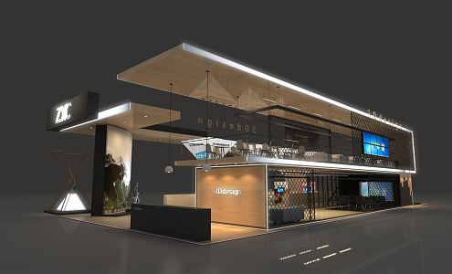 Modern Exhibition Booth 3d model