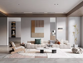 modern living room 3d model