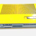 Yellow Audio Speaker with Digital Display and Grille Design for Quality Music Playback