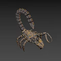 Mechanical Scorpion Sci Fi Design With Metallic Structure And Claw Details 3d model