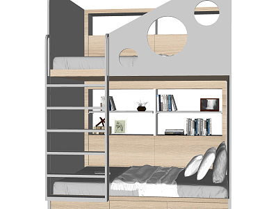 Modern Bed and Bed Children's Bed model