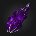 Purple Crystal Stone With Natural Wooden Base For Decorative