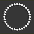 Elegant Round White Pearl Bracelet With Shiny Beads For Women Fashion Jewelry