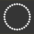 Modern Bracelet Pearl Bracelet Silver Bracelet 3d model