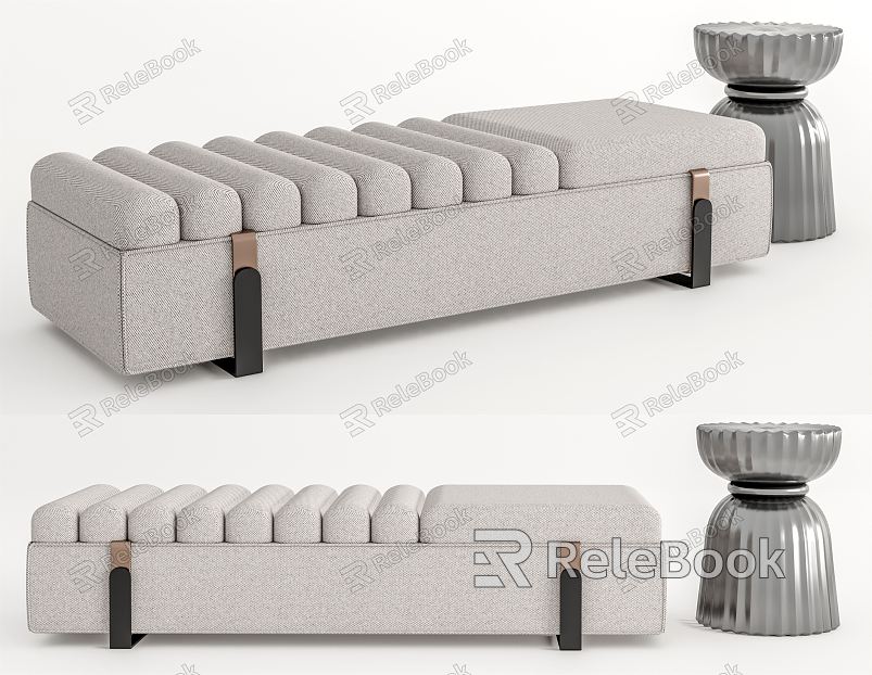 Modern Bed End Stool Sofa Stool Low Stool model