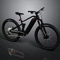 Black Electric Mountain Bike Modern Design With Durable Frame And Off Road Tires